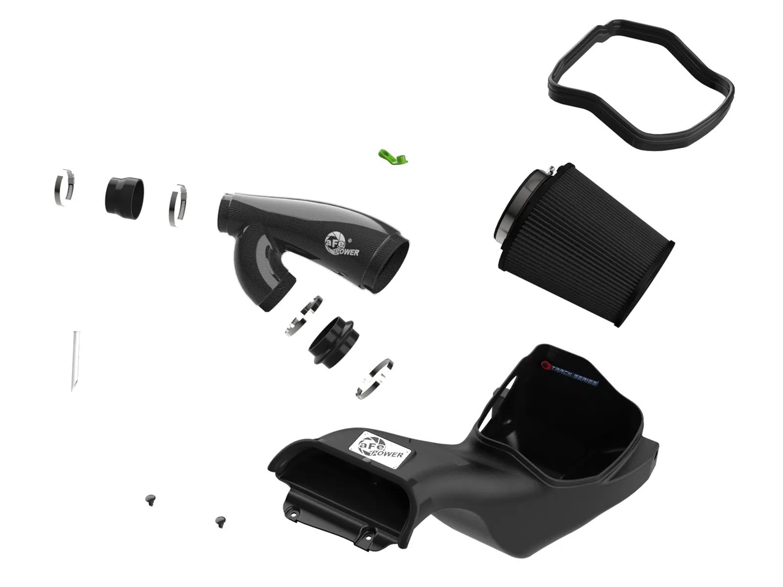 aFe 21-24 Ford F150 Raptor Track Series Carbon Fiber Cold Air Intake System w/ Black Pro 5R Filter thumbnail 2