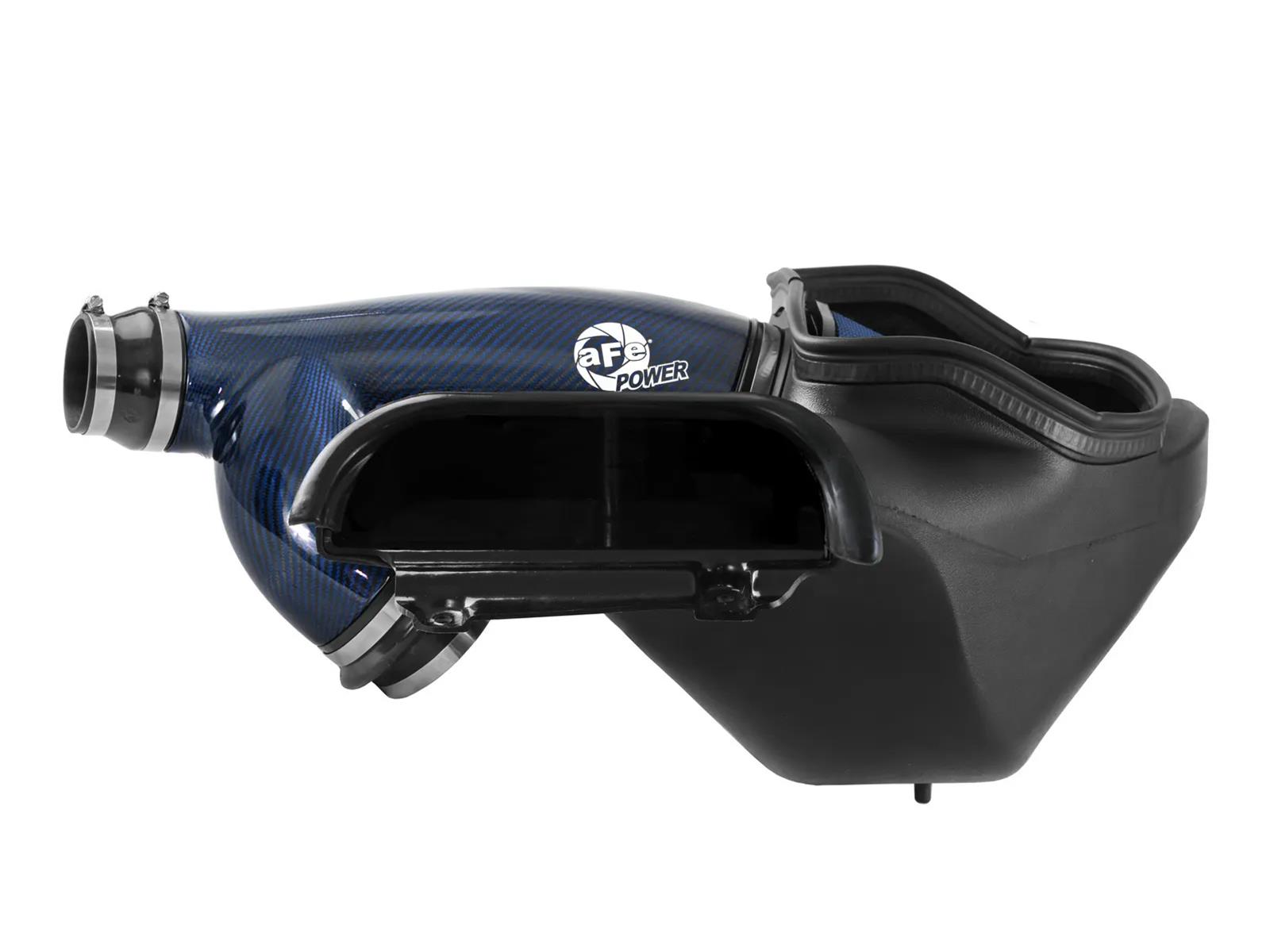 aFe 17-24 Ford F-150 Track Series Blue Kevlar Carbon Fiber C/A Intake System w/Black Pro 5R Filter thumbnail 7