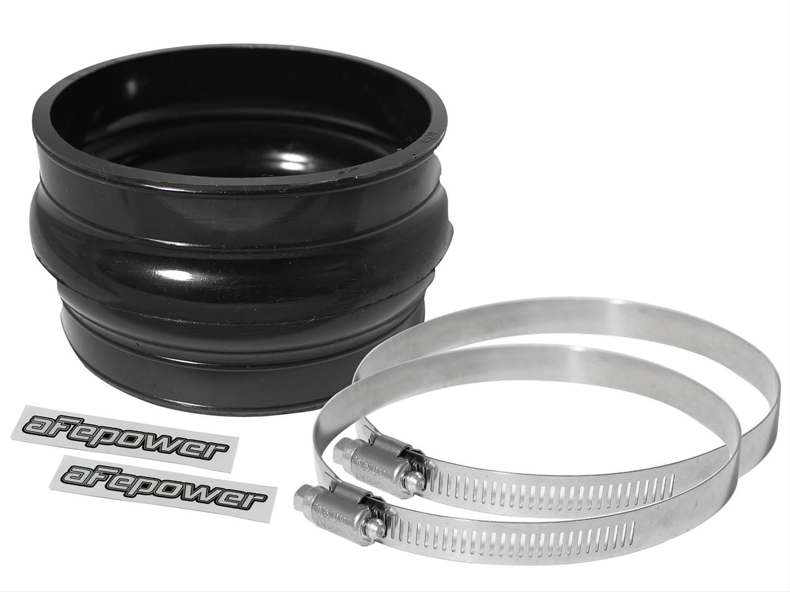 aFe Tubing Couplers 59-00023 Couplers, Hump, Polyurethane, Black, 4.50 in. Inlet/Outlet Diameter, 3.00 in. Length, Each