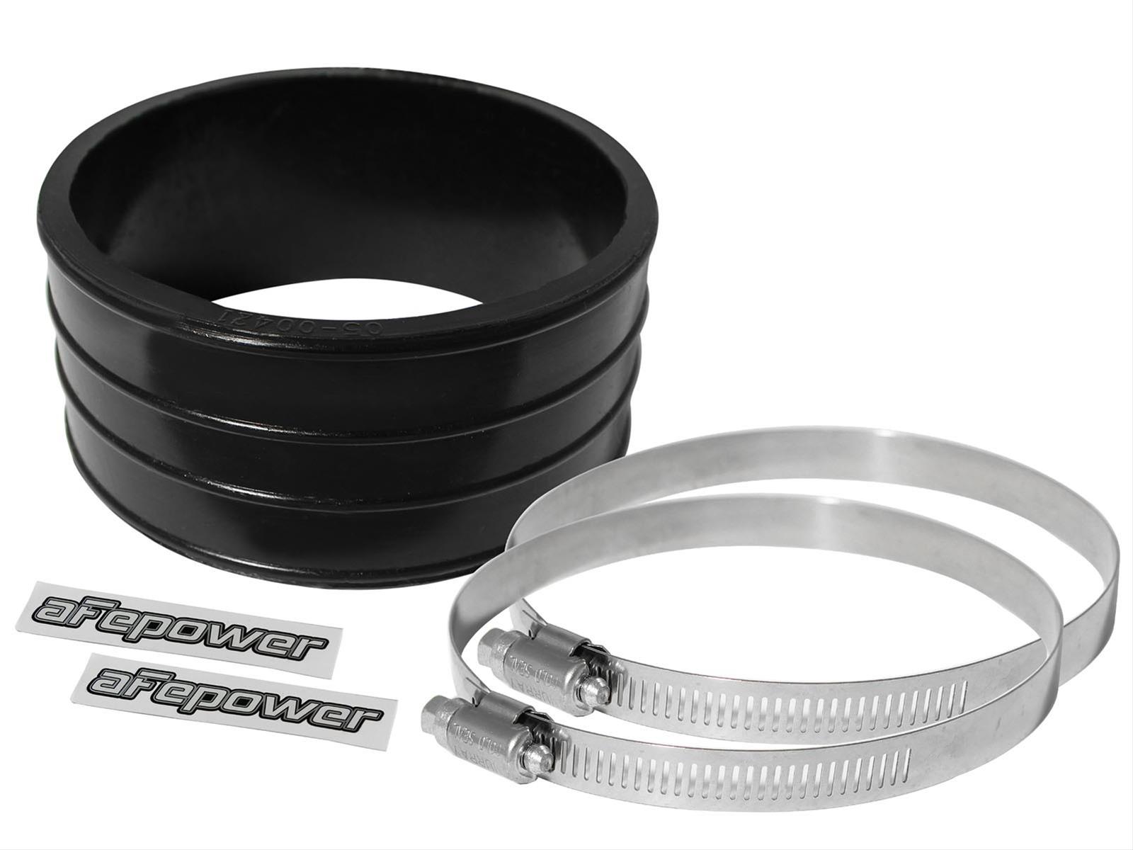 aFe Tubing Couplers 59-00024 Couplers, Straight, Polyurethane, Black, 4.00 in. Inlet/Outlet Diameter, 2.00 in. Length, Each