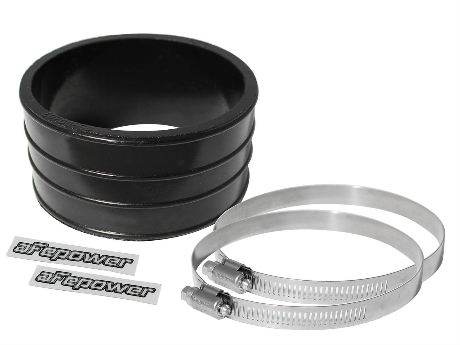 aFe Tubing Couplers 59-00026 Couplers, Straight, Polyurethane, Black, 3.50 in. Inlet/Outlet Diameter, 2.00 in. Length, Each