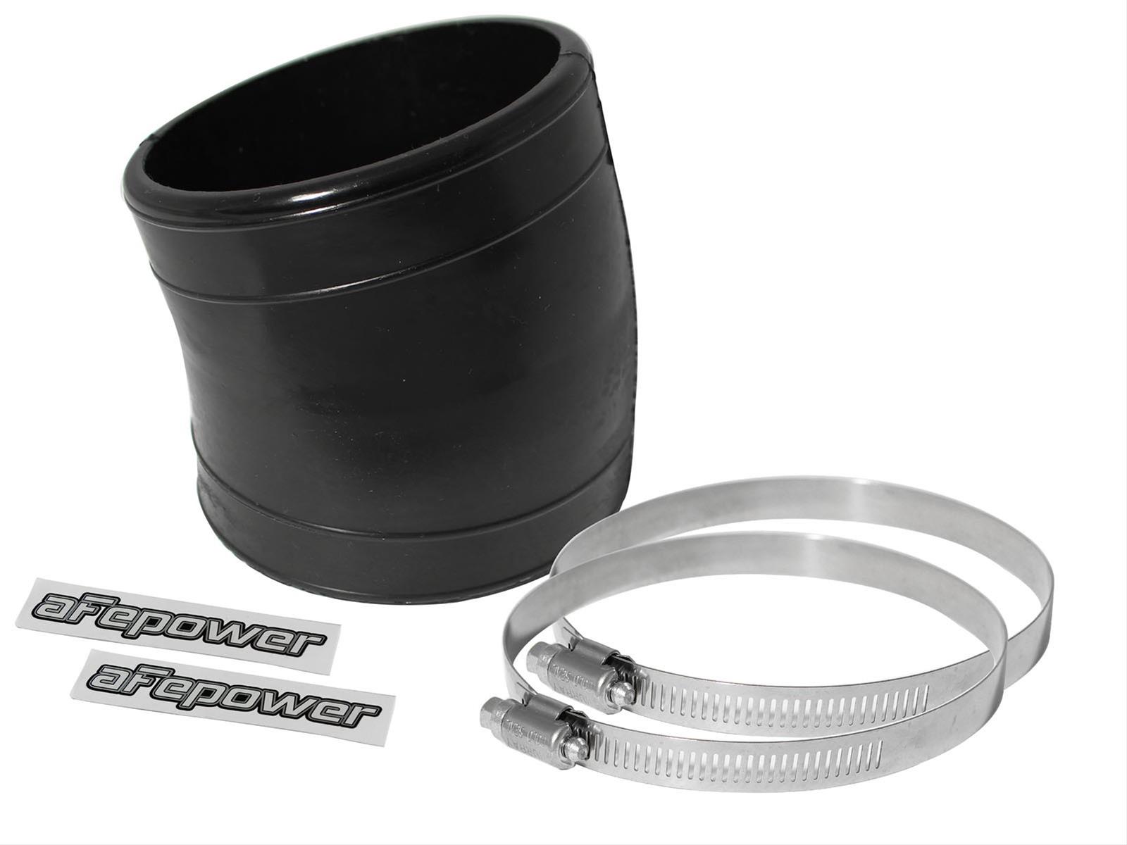aFe Tubing Couplers 59-00030 Coupler, 15 Degree Elbow, 3.500 in.Inlet, 3.500 in. Outlet, 3.000 in. Length, Polyurethane, Black, Each