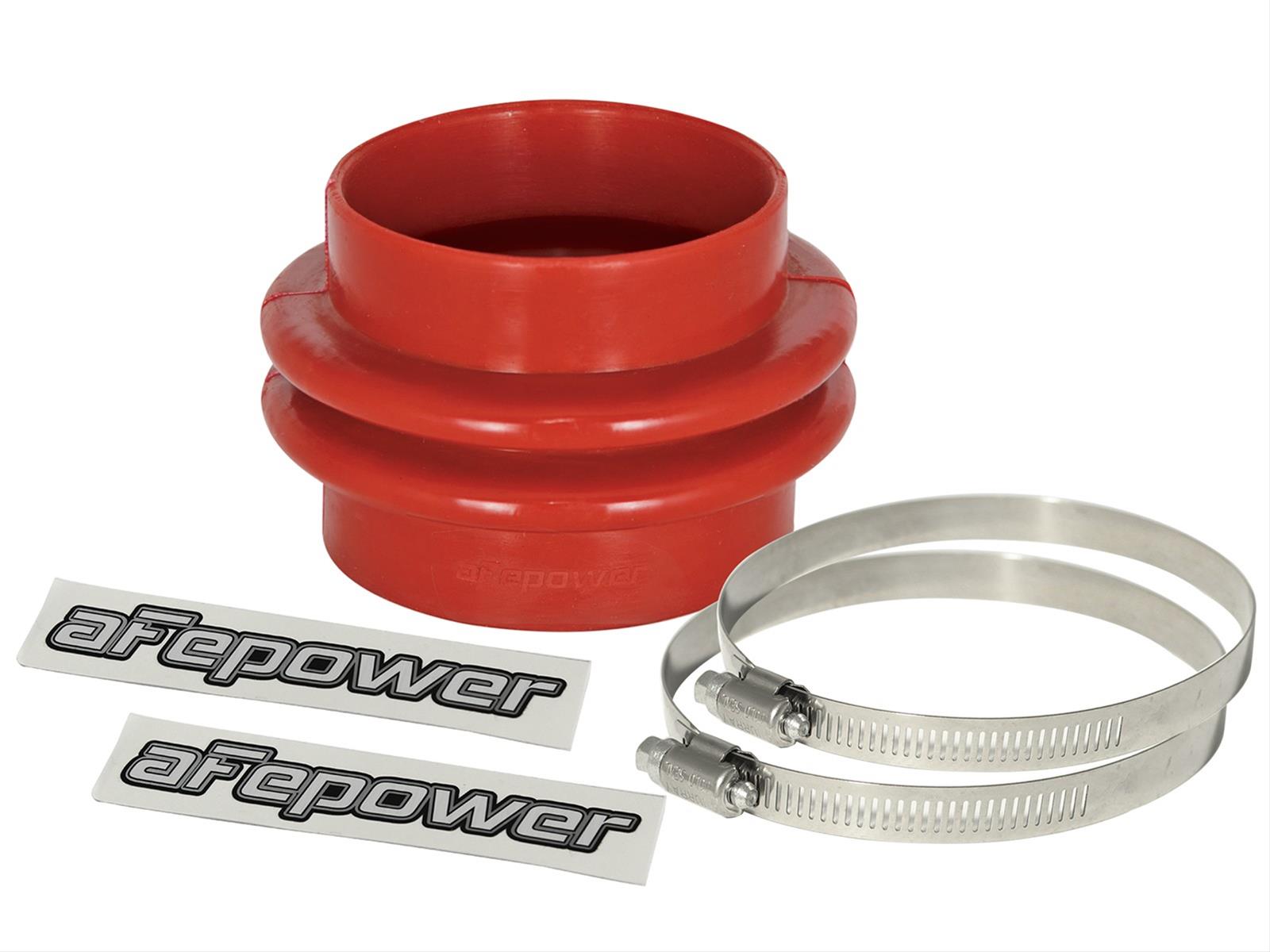 aFe Tubing Couplers 59-00049 Couplers, Straight, Silicone, Red, 3.13 in. Inlet/3.00 in. Outlet Diameter, 3.00 in. Length, Each