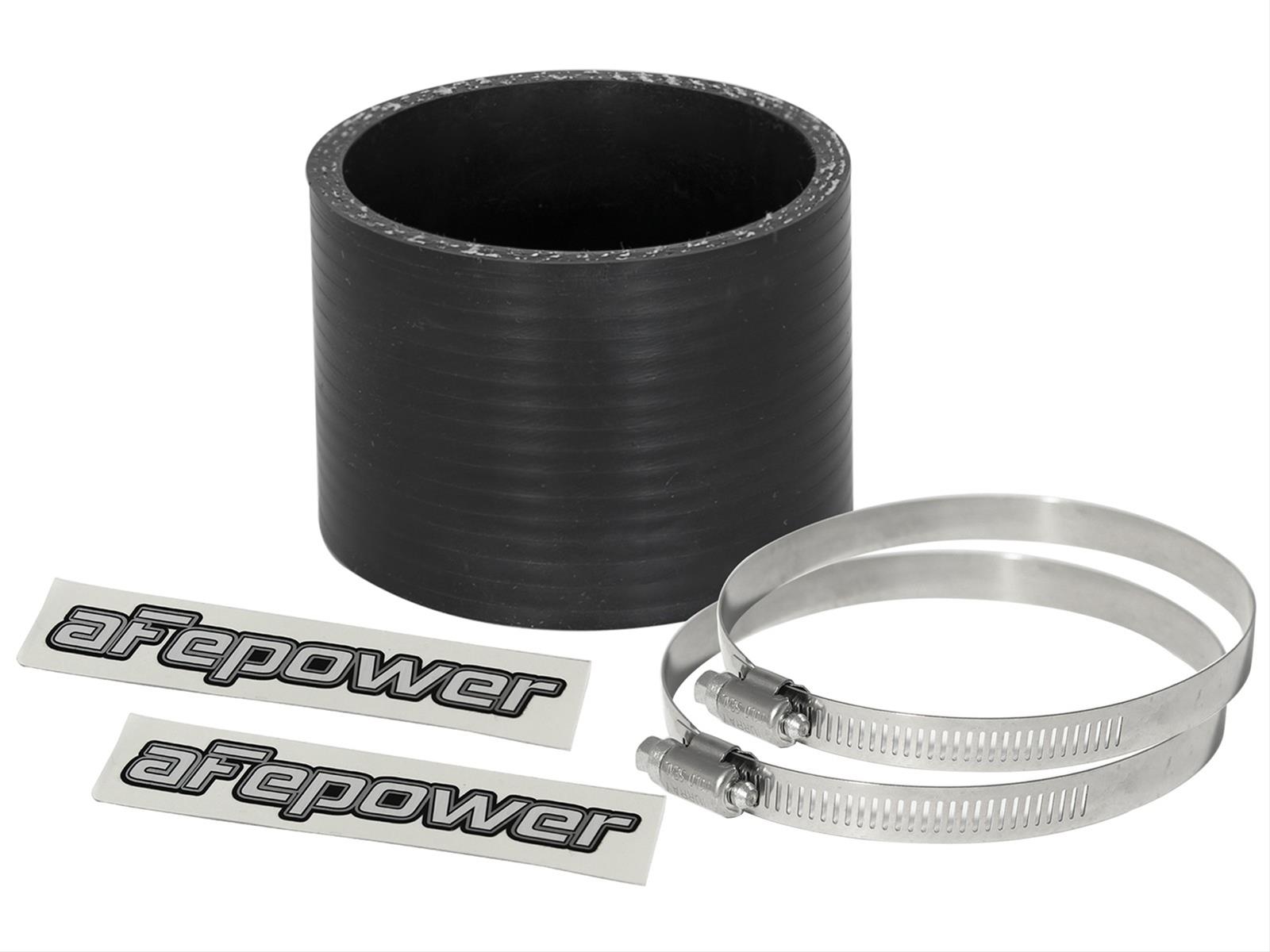 aFe Tubing Couplers 59-00051 Couplers, Straight, Silicone, Black, 2.50 in. Inlet/Outlet Diameter, 2.00 in. Length, Each