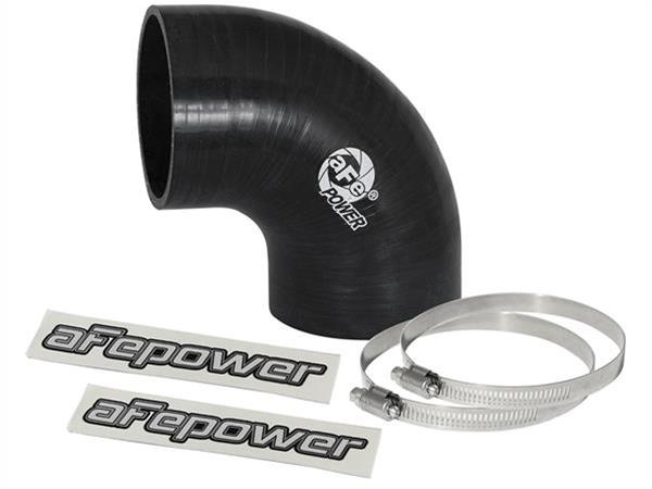 aFe Tubing Couplers 59-00064 Couplers, 90 degree Elbow, Silicone, Black, 3.00 in. Inlet/Outlet Diameter, 3.00 in. Length, Each