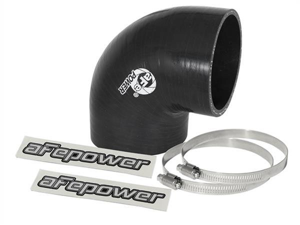 aFe Tubing Couplers 59-00070 Couplers, 90 degree Elbow, Silicone, Black, 3.00 in. Inlet/Outlet Diameter, 3.00 in. Length, Each