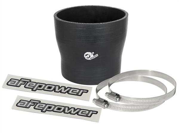 aFe Tubing Couplers 59-00083 Couplers, Straight, Silicone, Black, 4.00 in. Inlet/3.50 in. Outlet Diameter, 3.50 in. Length, Each