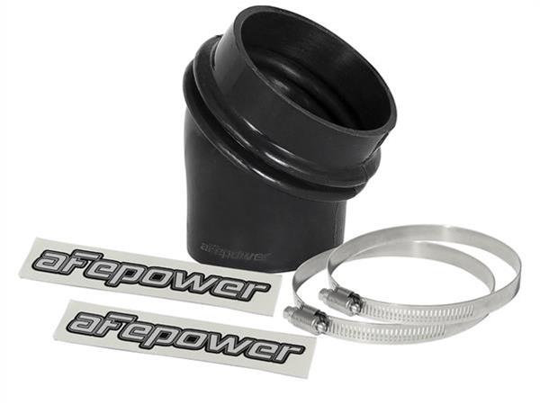 aFe Tubing Couplers 59-00089 Couplers, 35 degree Elbow, Silicone, Black, 3.00 in. Inlet/2.50 in. Outlet Diameter, Each