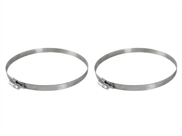 aFe Magnum FORCE Worm Gear Hose Clamps - 4-1/8in to 7in ID (Pair)