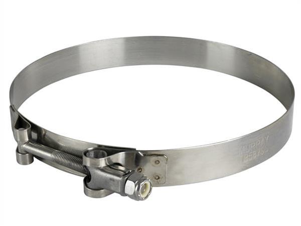aFe Stainless Steel Hose Clamps 59-01034 Clamps, T-bolt Style, Steel, Natural, 5.563 in. to 5.875 in. O.D., Each