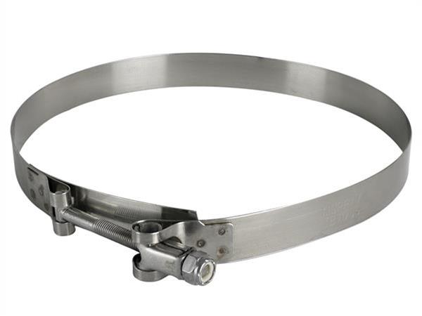 aFe Stainless Steel Hose Clamps 59-01037 Clamps, T-bolt Style, Steel, Natural, 6.813 in. to 7.125 in. O.D., Each