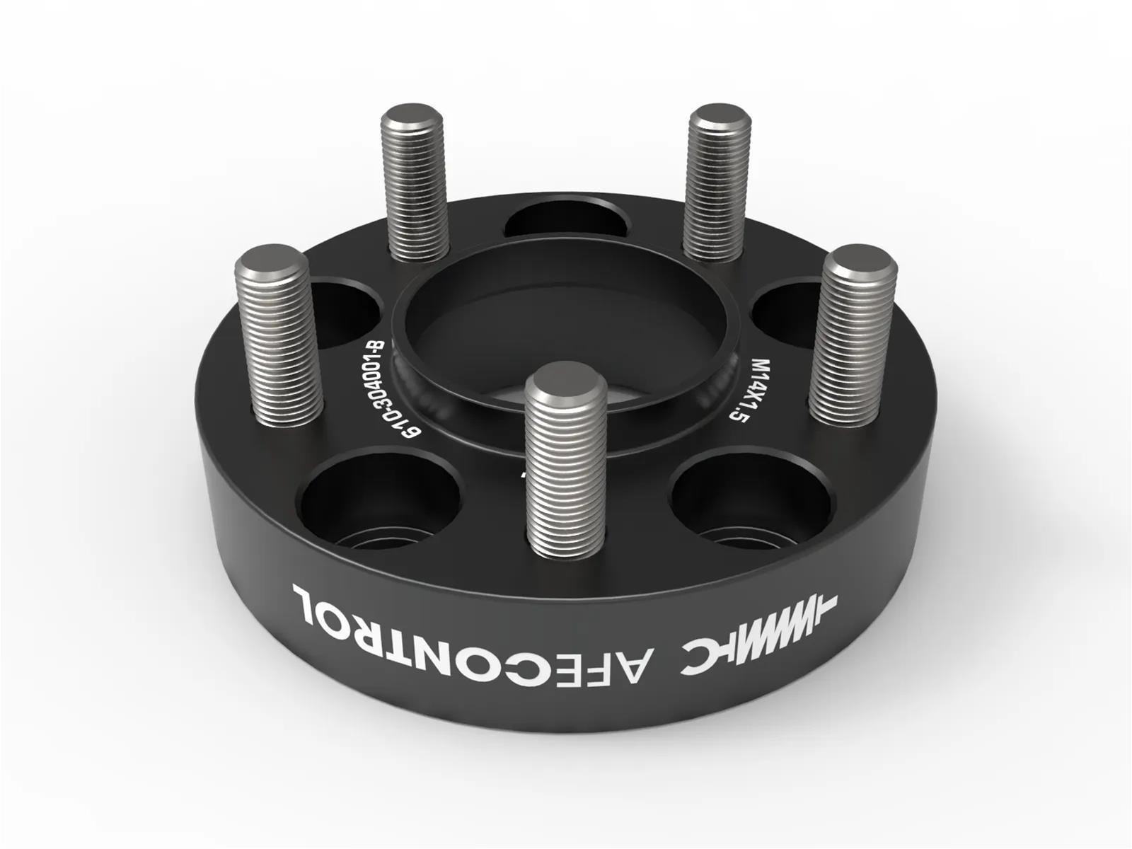 aFe CONTROL Billet Aluminum Wheel Spacers 5x114.3 CB70.5 1.25in - 15-24 Ford Mustang/20-23 Explorer thumbnail 4
