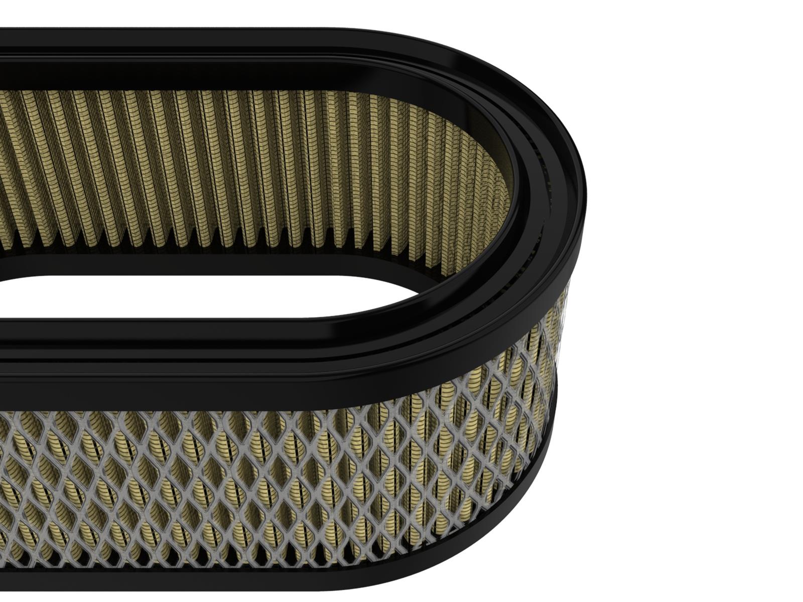 aFe Pro GUARD 7 Air Filter Elements 71-90013 Filter, Guard 7, Cotton/Synthetic, Oval, 9.00 in. Length, 5.50 in. Width, 3.25 in. Height, Each thumbnail 2