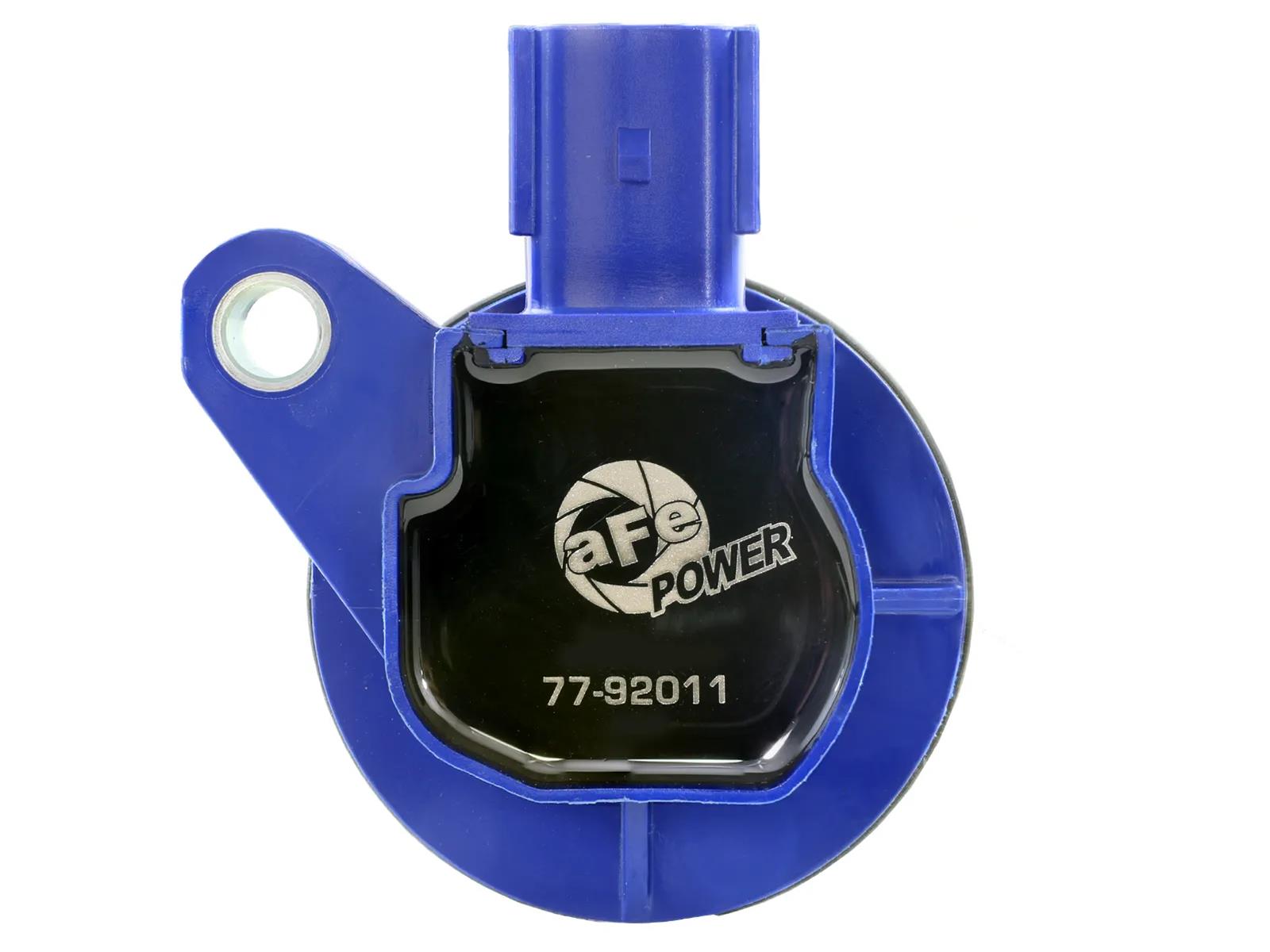 aFe Scorcher High-Performance Ignition Coils for 2011-2016 F-150, MUSTANG - 77-92011-MD Coils, SCORCHER High-Performance, Coil on Plug, Epoxy, Round, Black/Blue, 5.0, V8, Ford, Set of 8 thumbnail 5