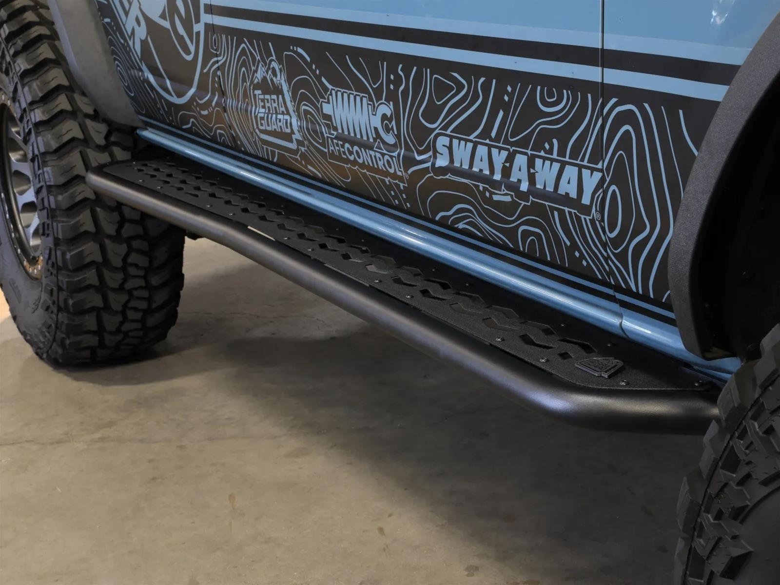AFE Power - Running Boards, Nerf Bars and Rock Sliders for 2021-2025 BRONCO 79-27014 aFe POWER Terra Guard Off-Road Slider Ford Bronco 21-24 4-Door thumbnail 3