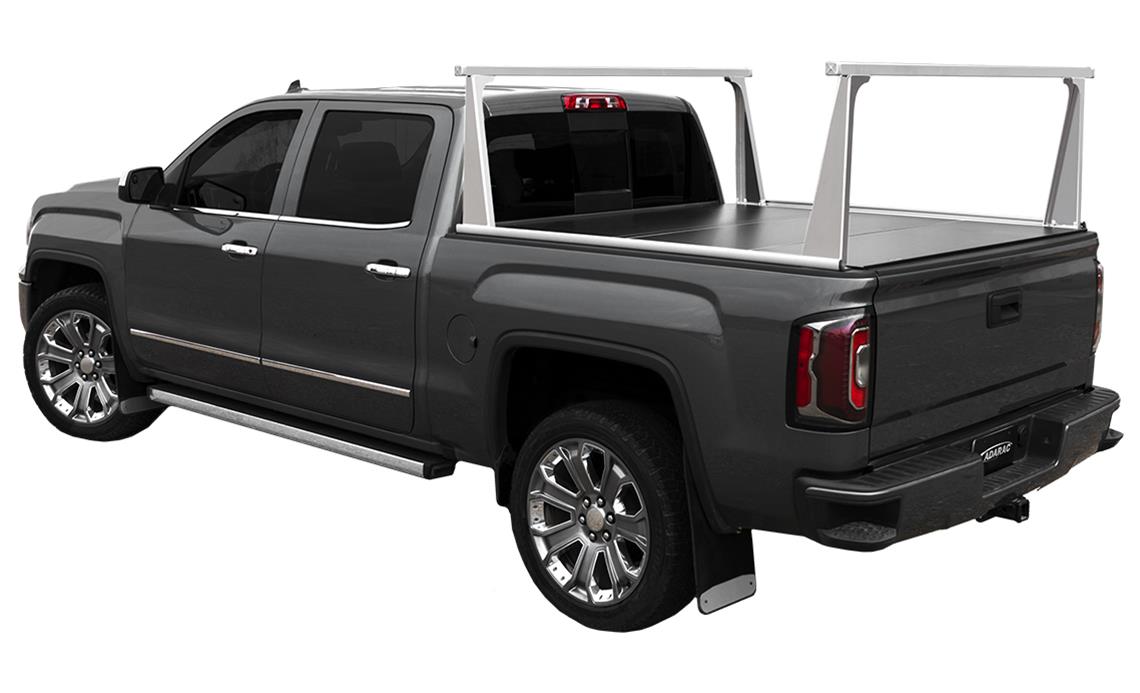 Access ADARAC Aluminum Uprights 24in Vert Pro Kit (2 Uprights w/1 66in Cross Bar) Silver Truck Rack