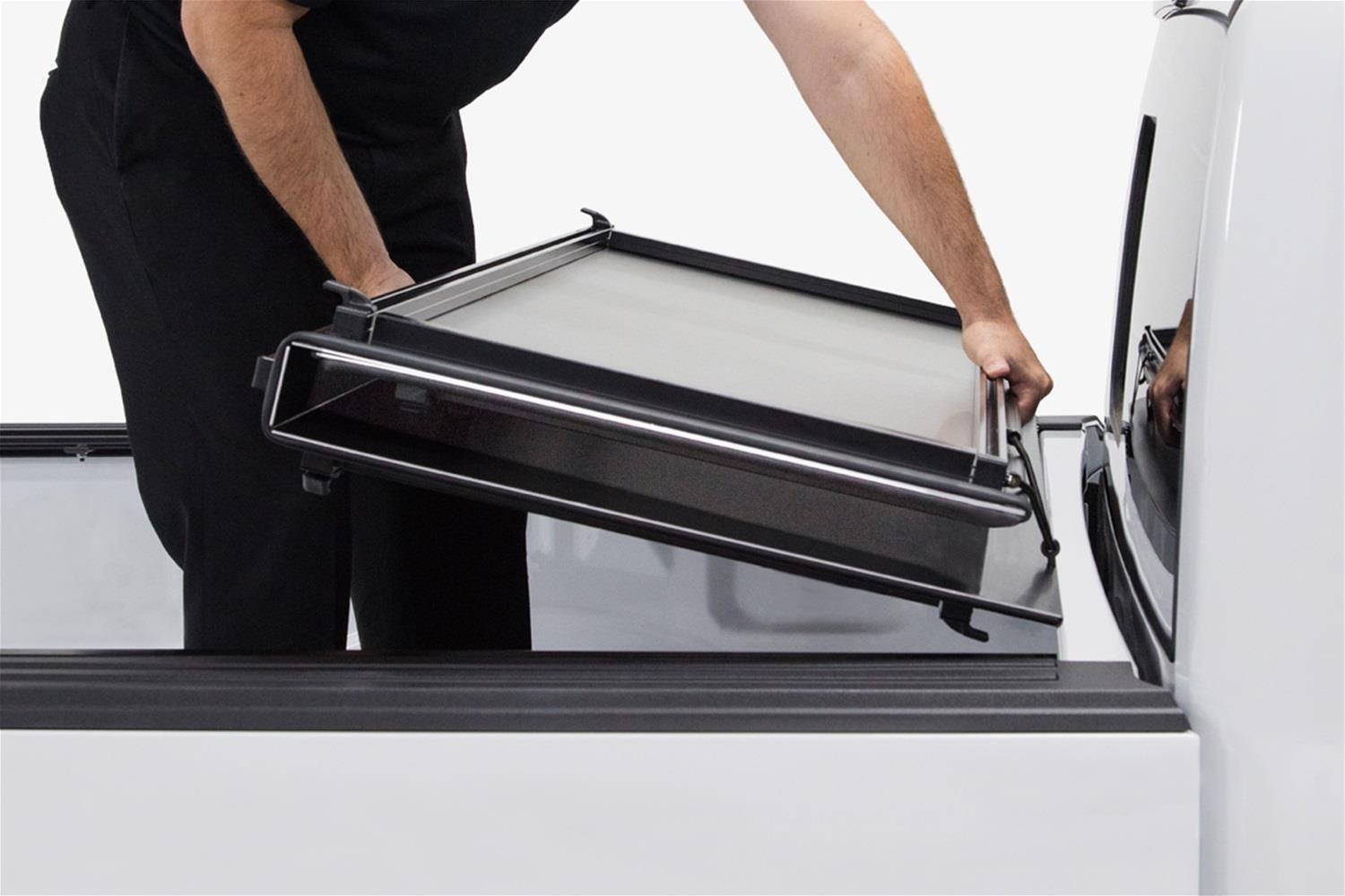 Access LoMax Folding Hard Covers for 2020-2025 GLADIATOR - B1070029 Tonneau Cover, LoMax, Aluminum, Matte Black, JT, Jeep, 5 ft. Truck Bed Length, Each thumbnail 3