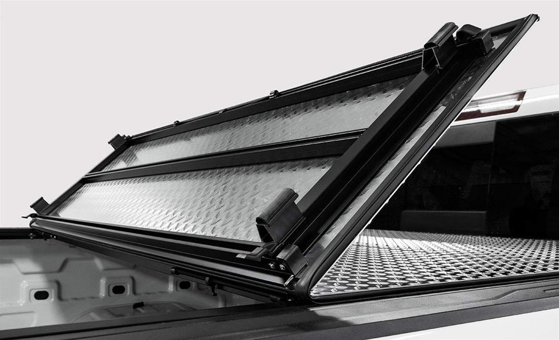 Access LOMAX Tri-Fold Cover Black Urethane Finish 17+ Honda Ridgeline - 5ft Bed thumbnail 2
