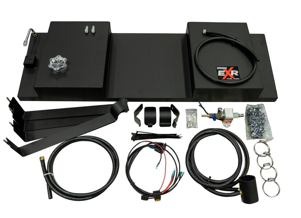 AGM Products EXR Fuel Tanks AGM-EXR-1003 Tanks, EXR, 8.5 Gallons Capacity, Aluminum, Black Powdercoated, Can-Am, Kit