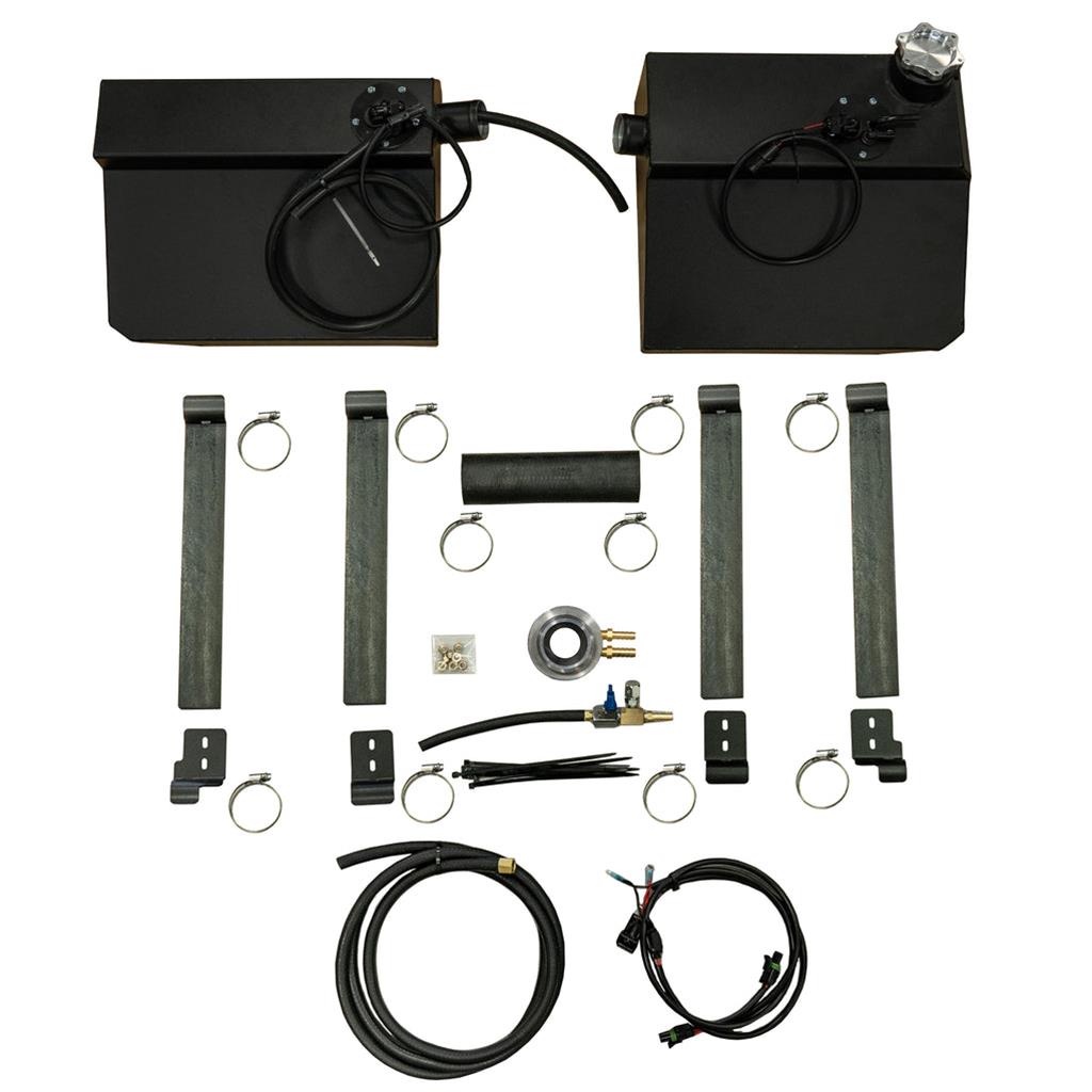 AGM Products EXR Fuel Tanks AGM-EXR-1021 Tanks, EXR, 8 Gallons Capacity, Aluminum, Black Powdercoated, Polaris, Kit