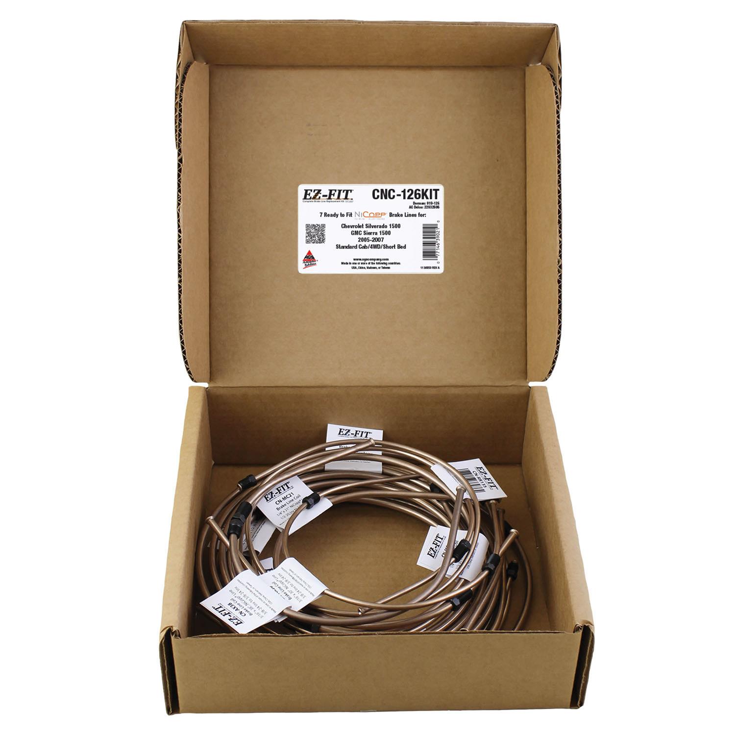 AGS EZ-Fit Brake Line Kits CNC-126KIT