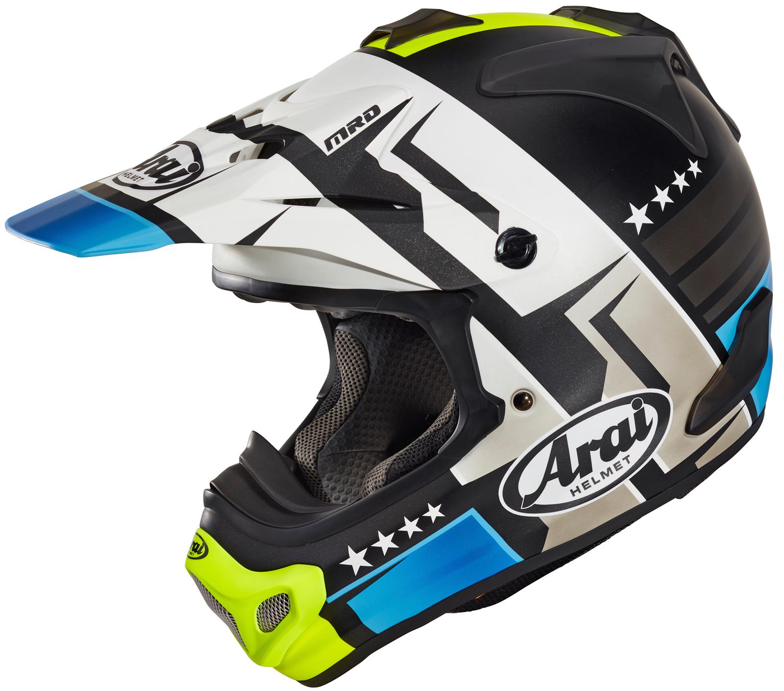 arai helmet m2015 VX-Pro4 White road helmet with Stars Arai VX-Pro4 Helmet - Stream