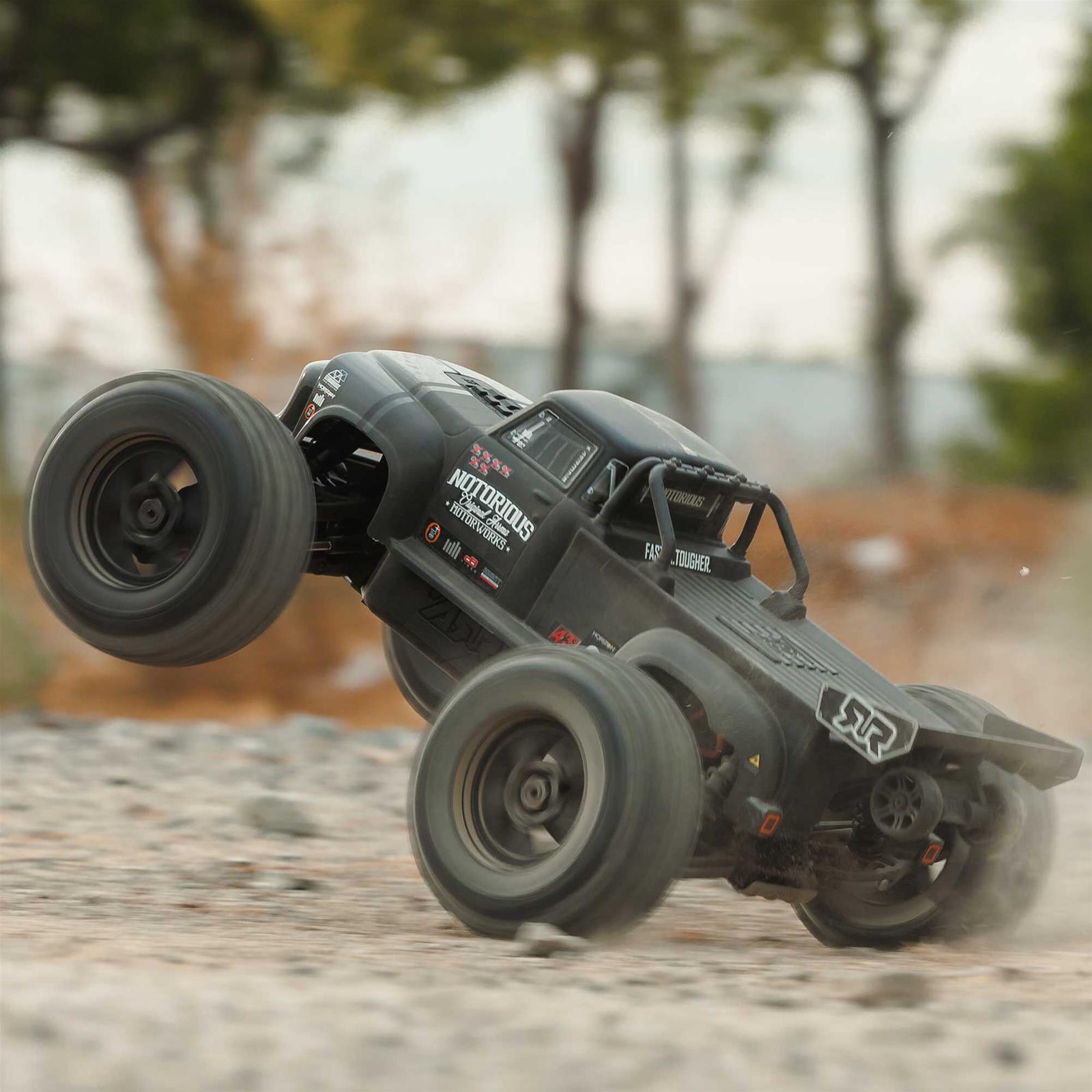 ARRMA ARA8611V6T1 Arrma Notorious 1:8 Scale 6S 4WD BLX RC Stunt