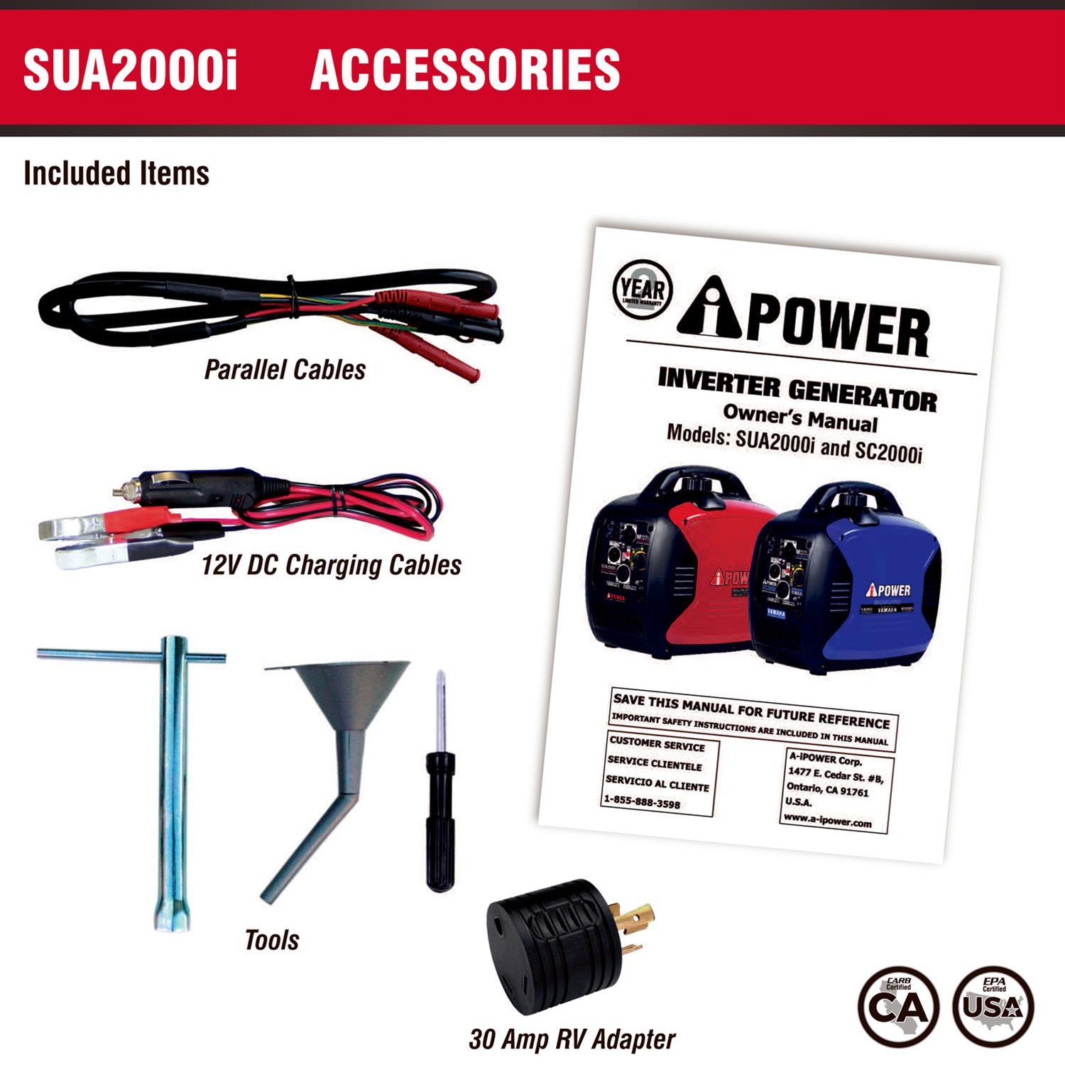 AiPower SUA2000I AiPower Inverter Generators Summit Racing