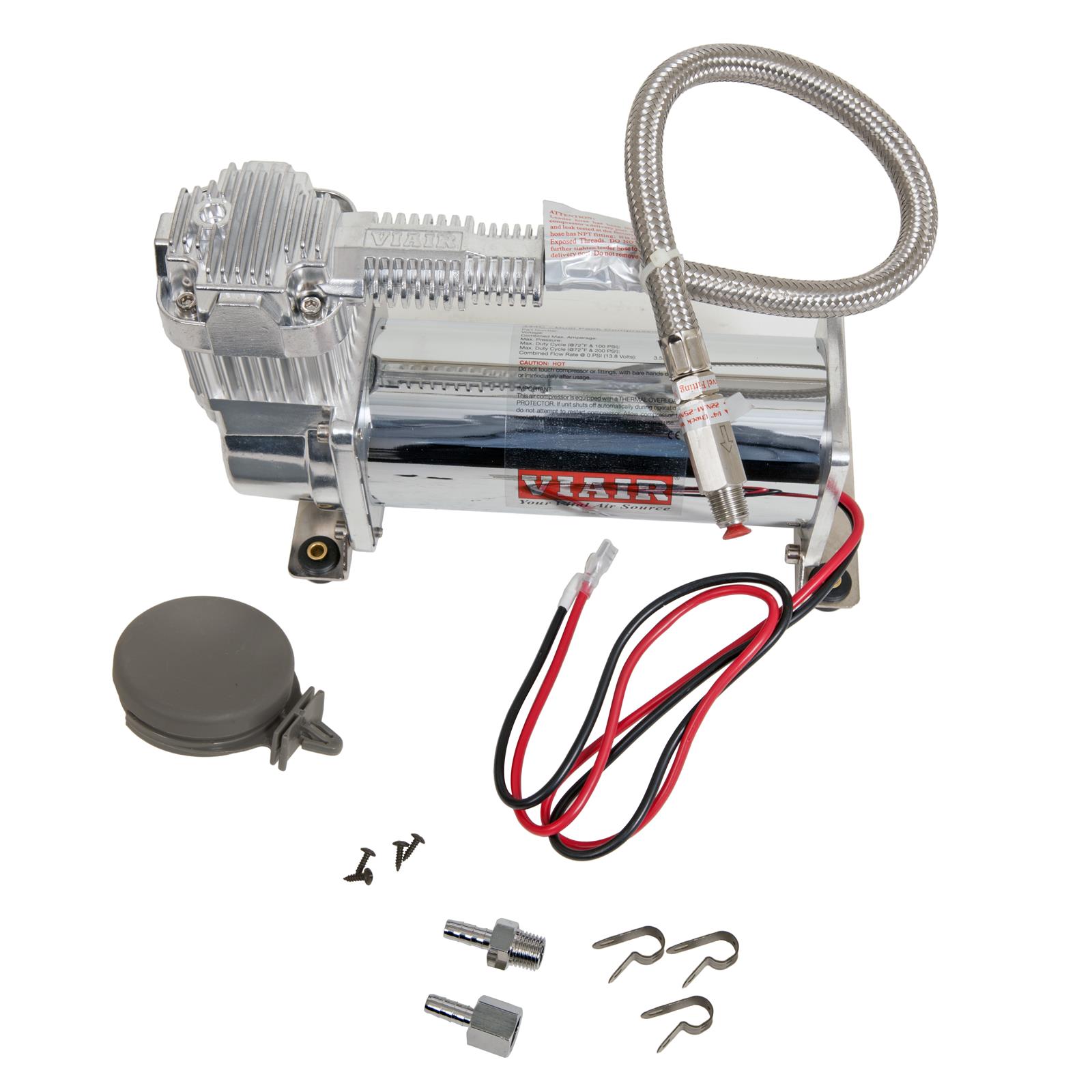 Air Lift Performance 3H (1/4 Air Line 4 Gal 7-Port Raw Aluminum Tank VIAIR 444C Comp)