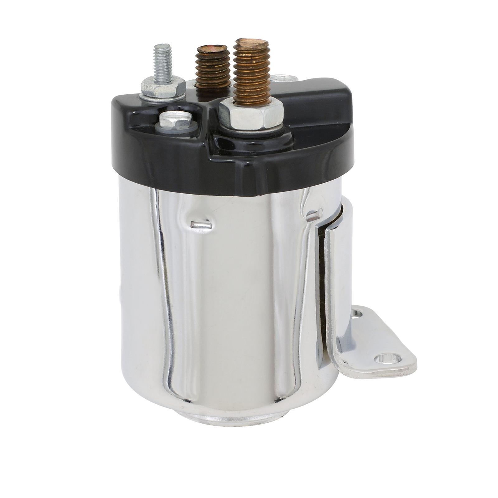 Accel Motorcycle 40111C ACCEL Motorcycle Chrome Starter Solenoids