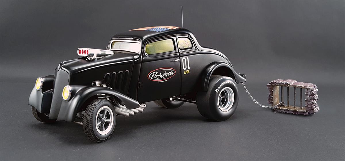ACME DIECAST A1800907 1:18 Scale Porkchop's Chop Shop 1933 Willys