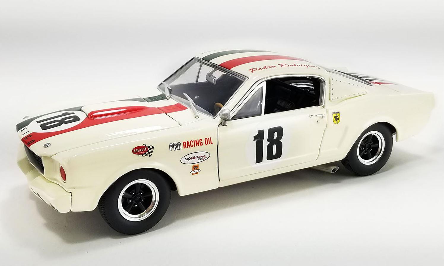 ACME DIECAST A1801871 1:18 Scale 1965 Shelby GT350R #18 Pedro Rodriguez ...