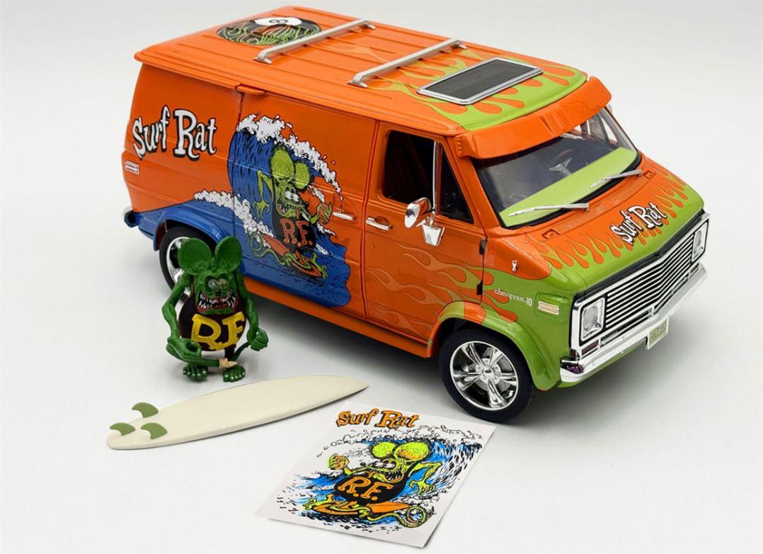 ACME DIECAST A1802105 1:18 Scale 1976 Chevrolet G-Series Surf Rat