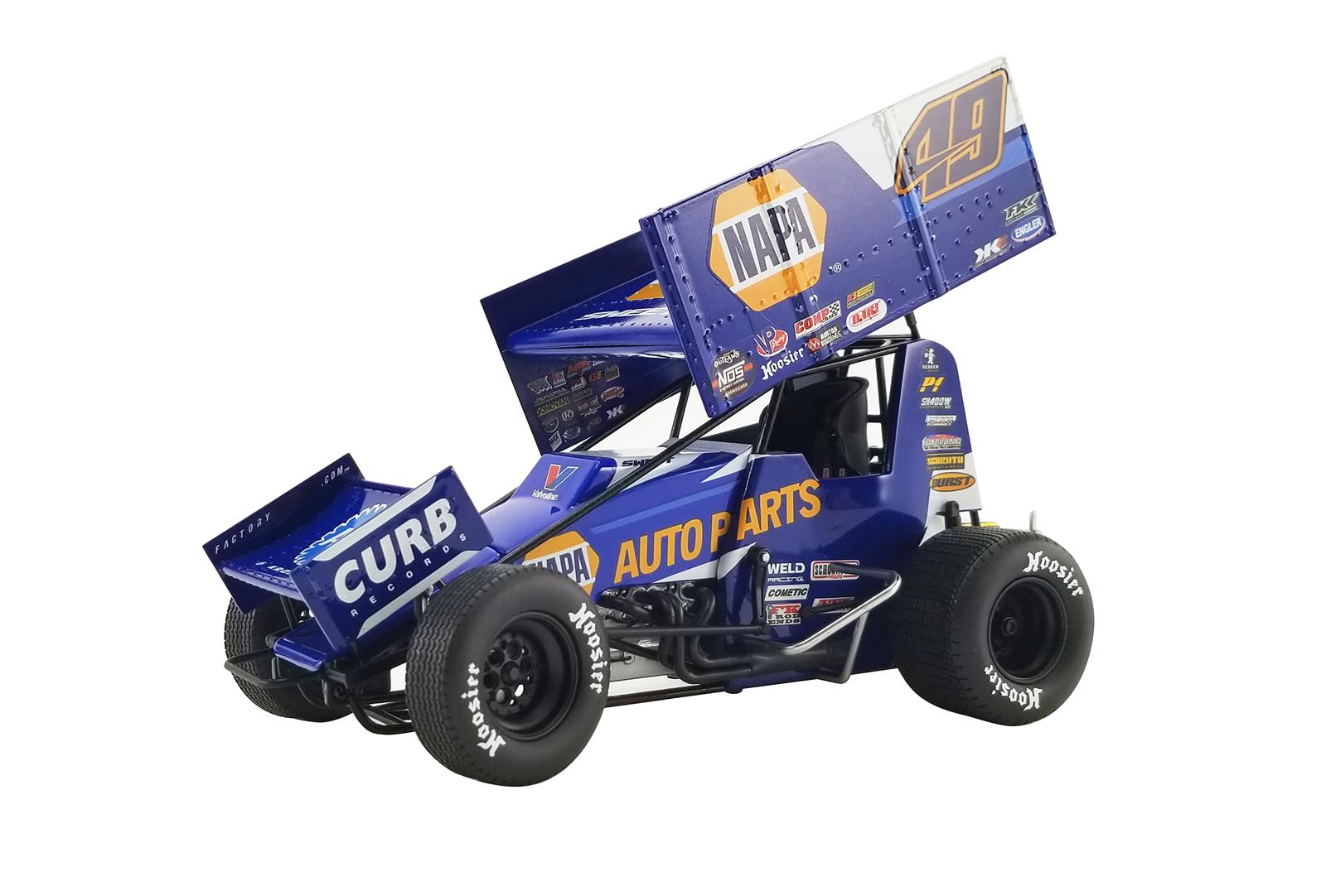 ACME DIECAST A1809506 118 Scale 2021 Brad Sweet 49 NAPA Sprint Car