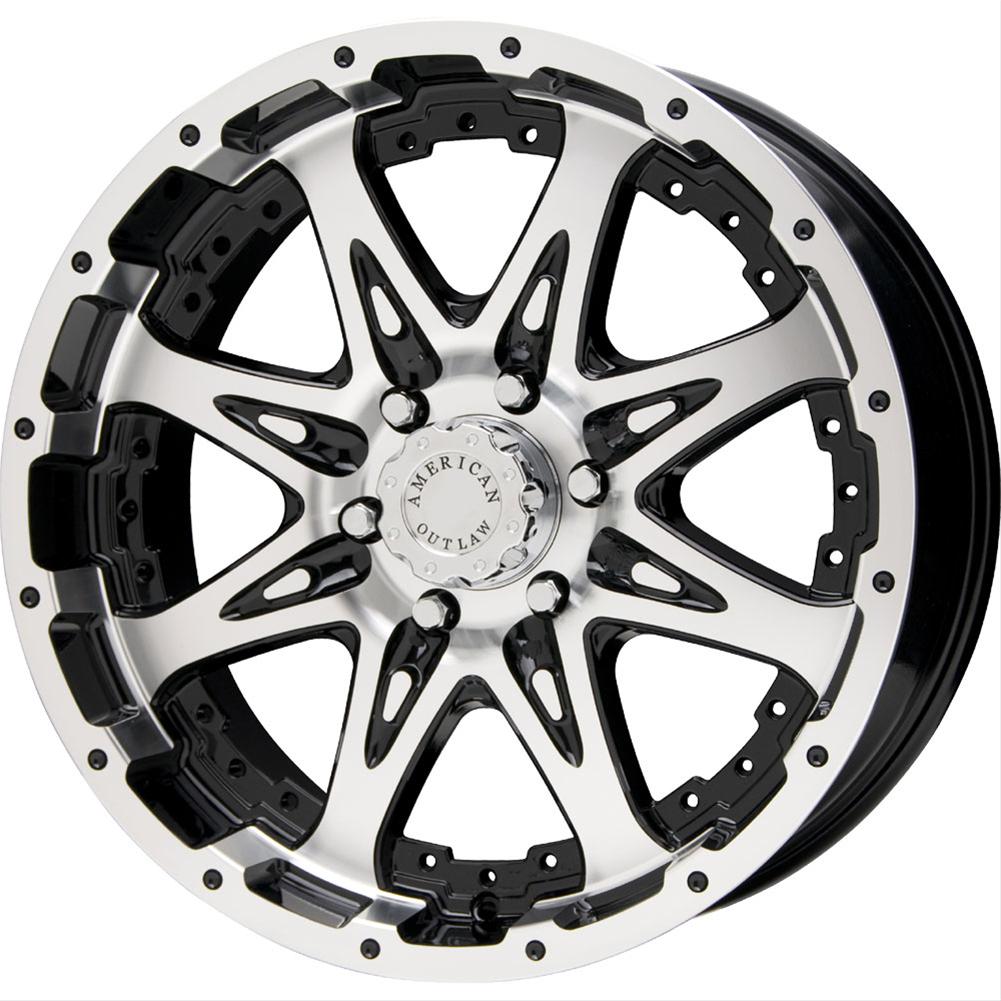 American Outlaw Wheels 1002936B American Outlaw Buckshot Black Wheels