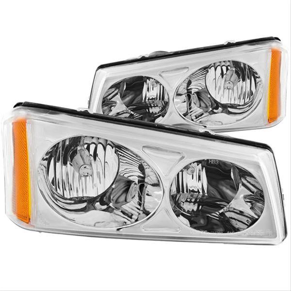 ANZO 2003-2006 Chevrolet Silverado 1500 Crystal Headlights Chrome