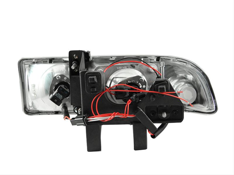 ANZO 1998-2005 Chevrolet S-10 Projector Headlights w/ Halo Chrome thumbnail 2