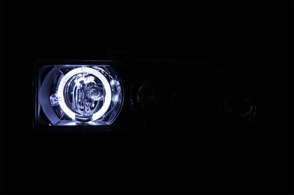 ANZO 1998-2005 Chevrolet S-10 Projector Headlights w/ Halo Chrome thumbnail 3