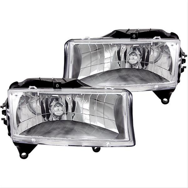 ANZO 1997-2004 Dodge Dakota Crystal Headlights Chrome