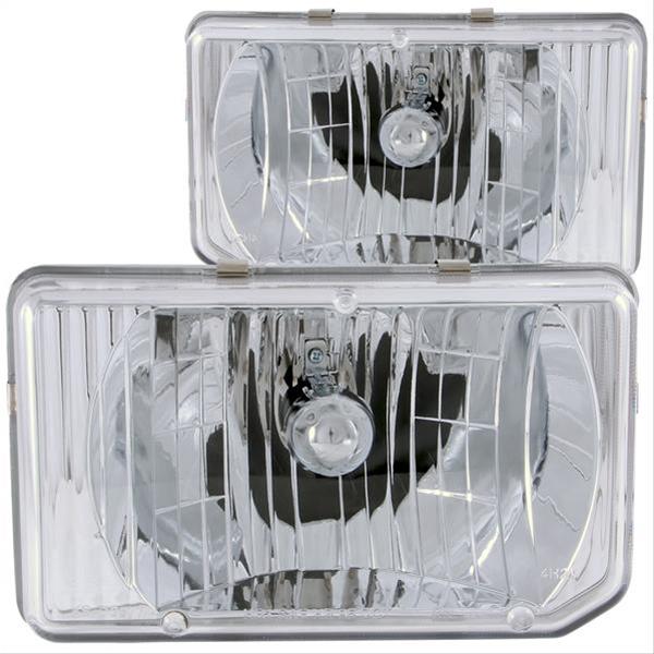 ANZO 1988-1989 Nissan Hardbody Crystal Headlights Chrome thumbnail 2