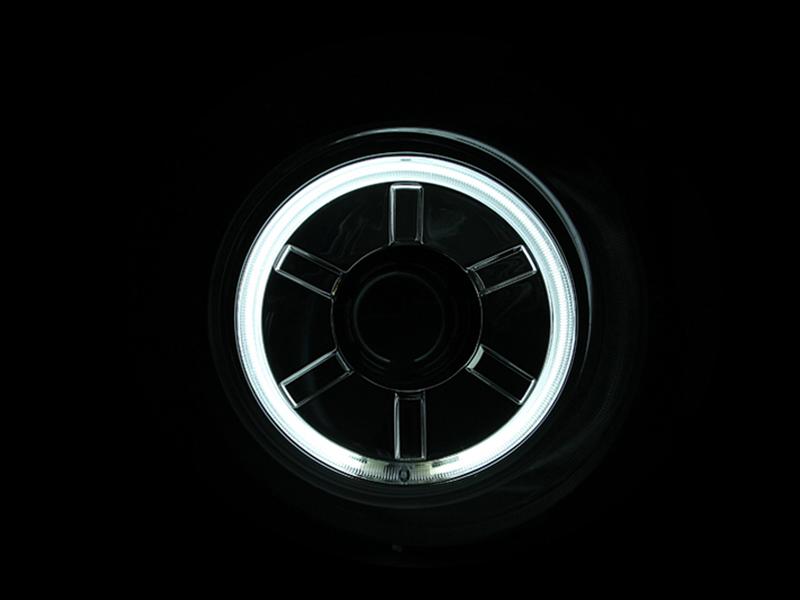 ANZO 2007-2013 Toyota Fj Cruiser Projector Headlights w/ Halo Chrome thumbnail 3