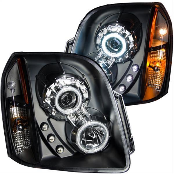ANZO 2007-2014 GMC Yukon Projector Headlights w/ Halo Black (CCFL) thumbnail 3