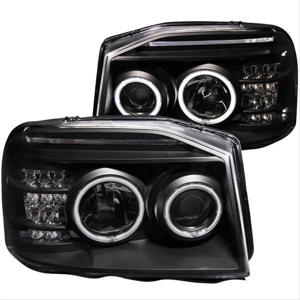 ANZO 2001-2004 Nissan Frontier Projector Headlights w/ Halo Black (CCFL) thumbnail 3