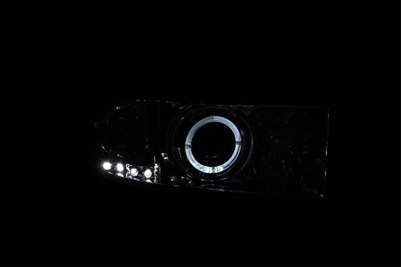ANZO 1994-2001 Dodge Ram Projector Headlights w/ Halo Chrome thumbnail 2