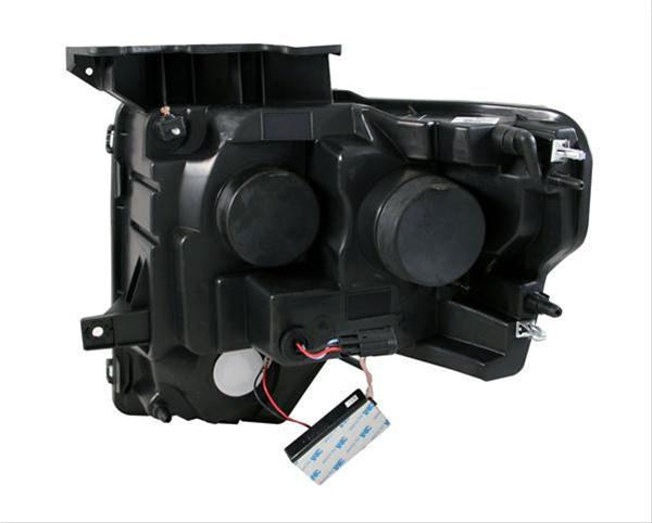 ANZO 2009-2014 Ford F-150 Projector Headlights w/ Halo Black (CCFL) G2 thumbnail 2