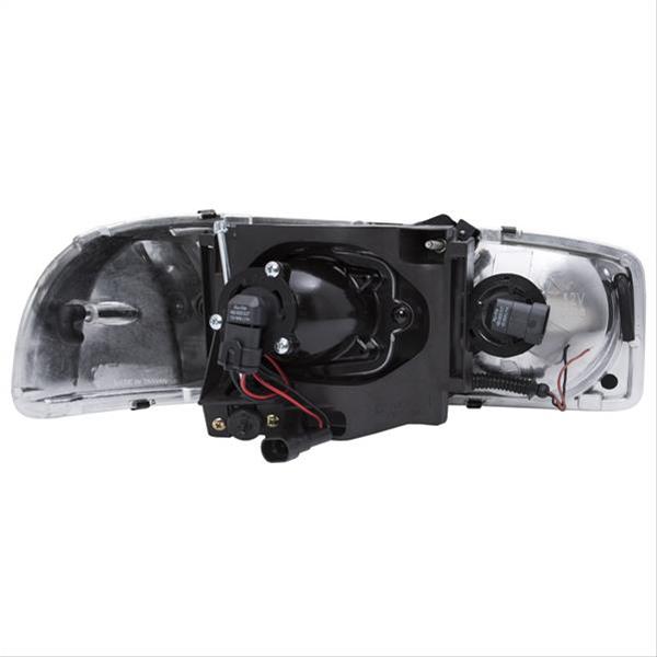 ANZO 1999-2006 GMC Sierra 1500 Projector Headlights w/ U-Bar Black thumbnail 2
