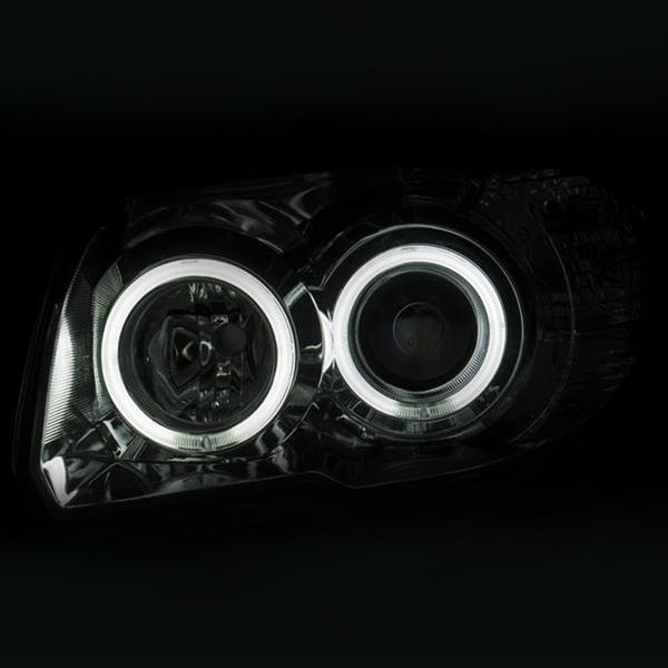 ANZO 2006-2009 Toyota 4Runner Projector Headlights w/ Halo Chrome thumbnail 3