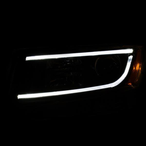 ANZO 2014-2015 Jeep Grand Cherokee Projector Headlights w/ Plank Style Design Black thumbnail 3