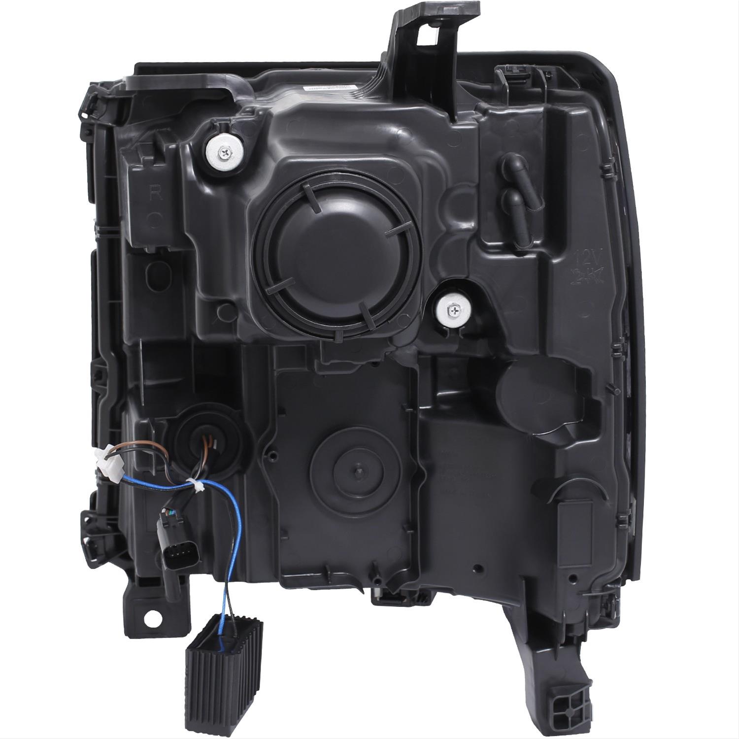 ANZO 16-17 Chevy Silverado 1500 Prjctr. Headlight Plank Styl. w/Amber (Only Work w/HID Equip. Truck) thumbnail 3