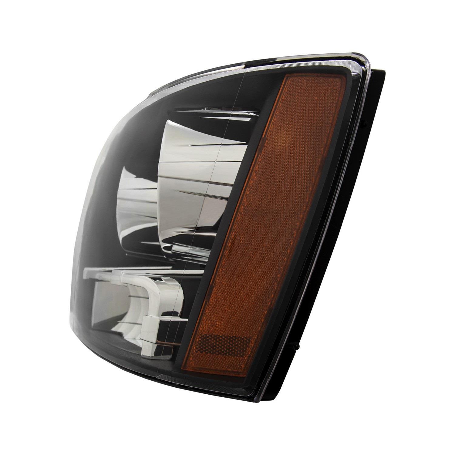 ANZO 2007-2014 Chevrolet Tahoe/Suburban Crystal Headlights Black thumbnail 7